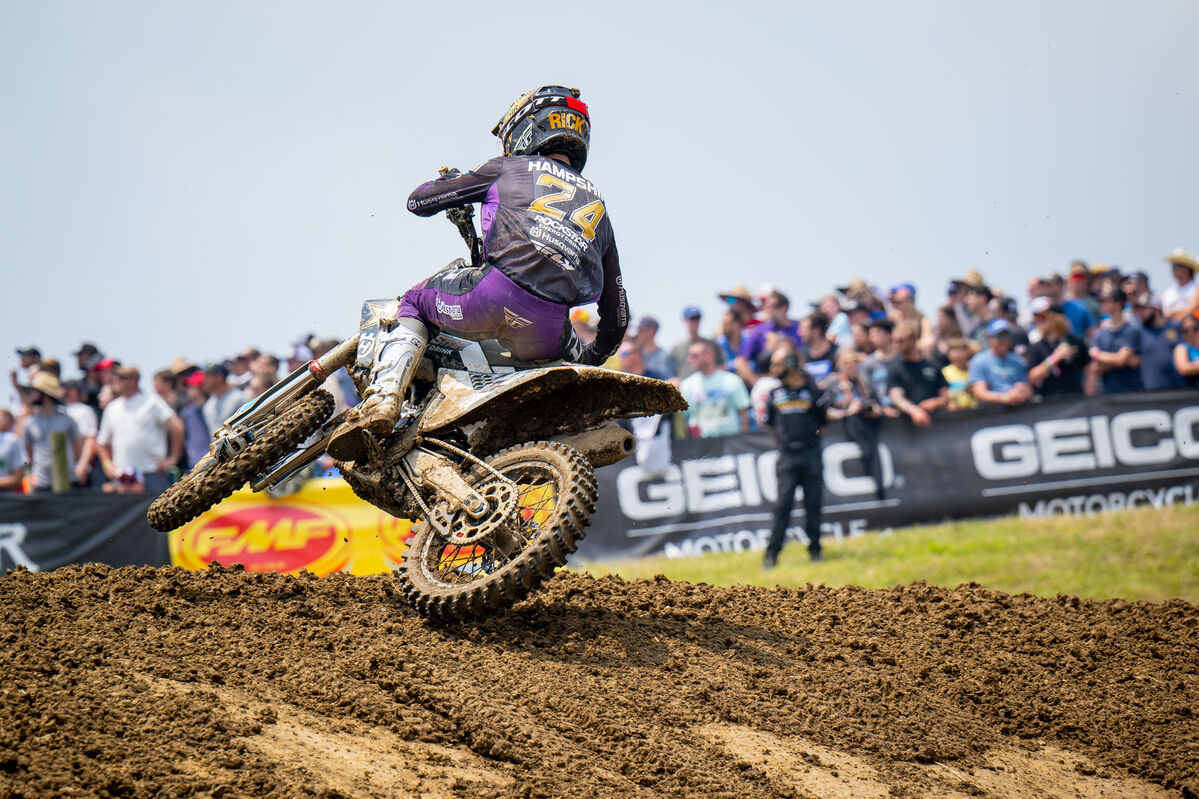 RJ Hampshire battles to a Moto win and overall at High Point