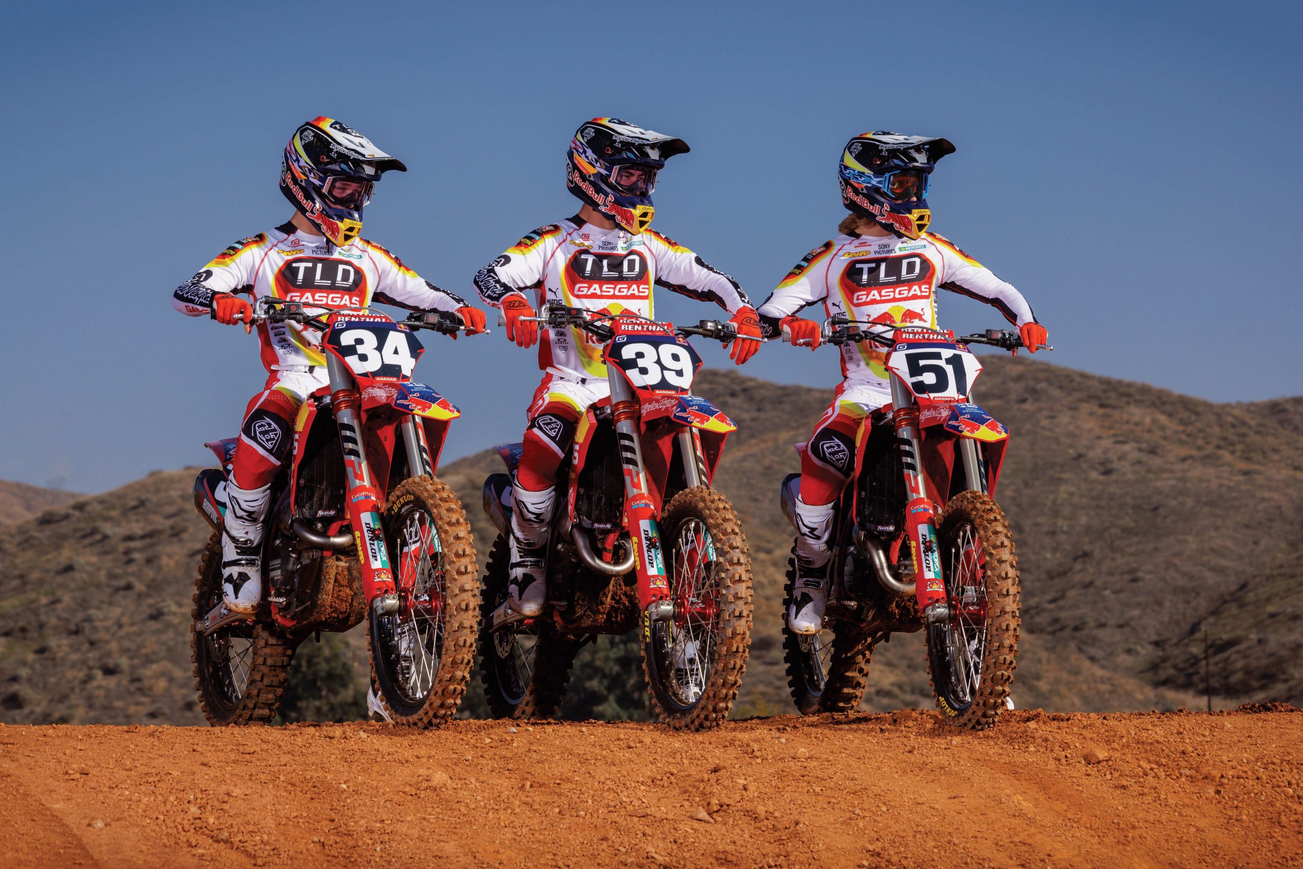 Troy Lee Designs/Red Bull/GASGAS Factory Racing taking things outdoors with a three rider lineup in AMA Pro Motocross