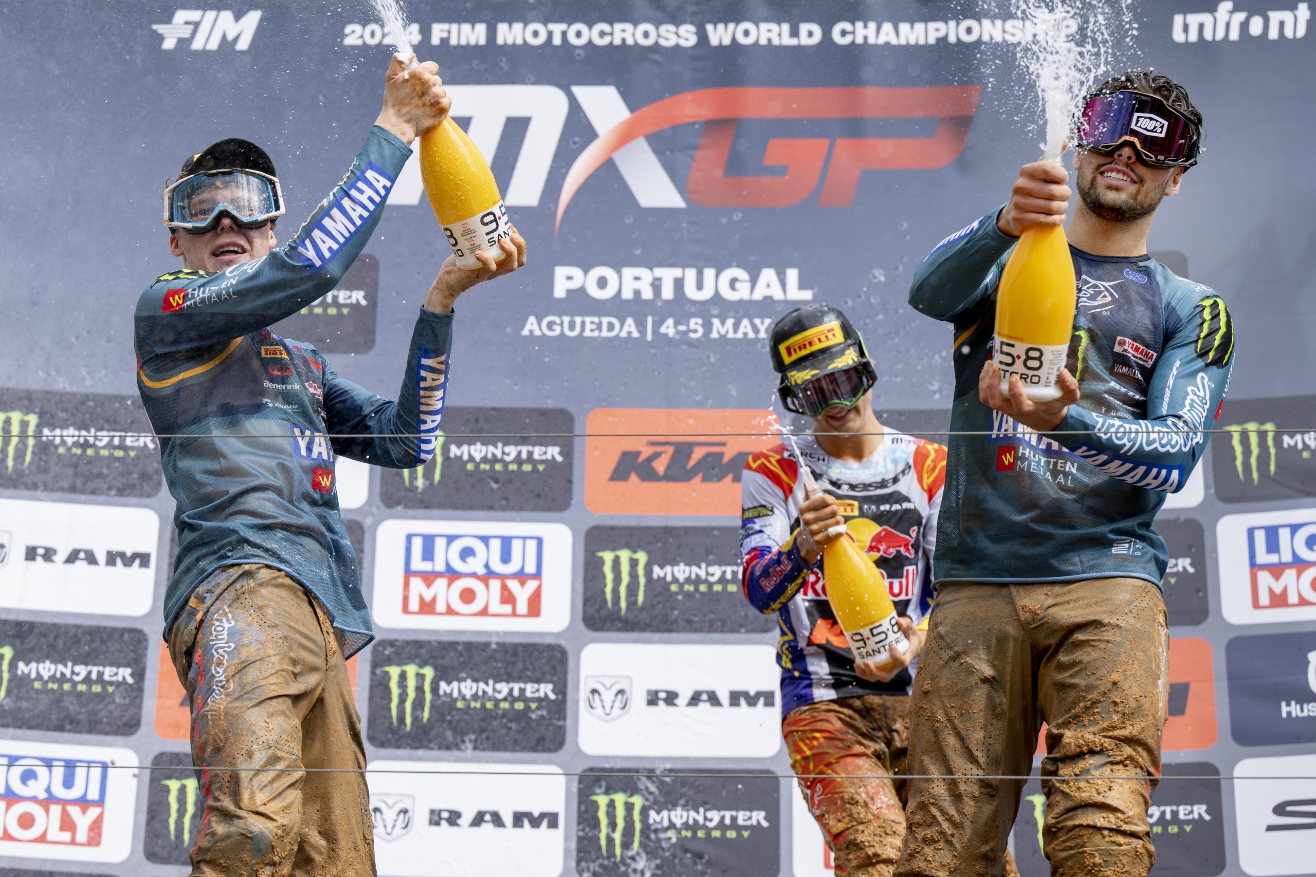 Double Podium for Monster Energy Yamaha Factory MX2 at MXGP of Portugal