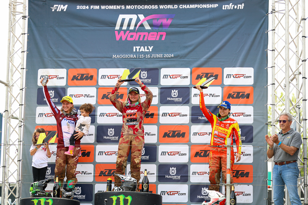 Brave Valk gets on the top step of the podium in Maggiora