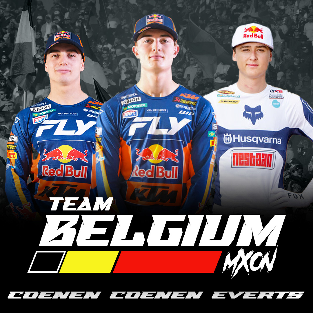Team Belgium line-up for 2025 Monster Energy FIM Motocross of Nations Unveiled