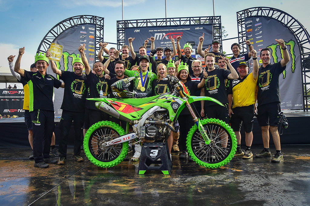 World title joy for Febvre and Langenfelder as Lucas Coenen and De Wolf take victory at the MXGP of Australia
